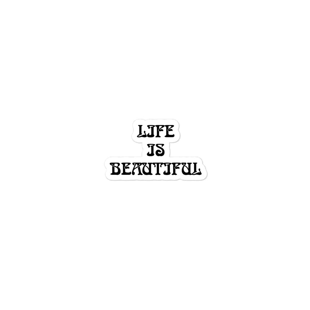 Life is Beautiful Energy Healing Bubble-free Sticker