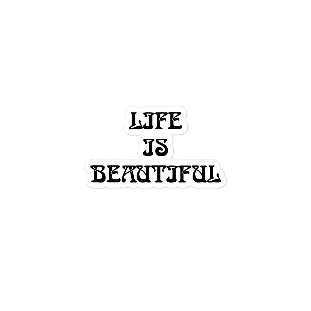 Life is Beautiful Energy Healing Bubble-free Sticker