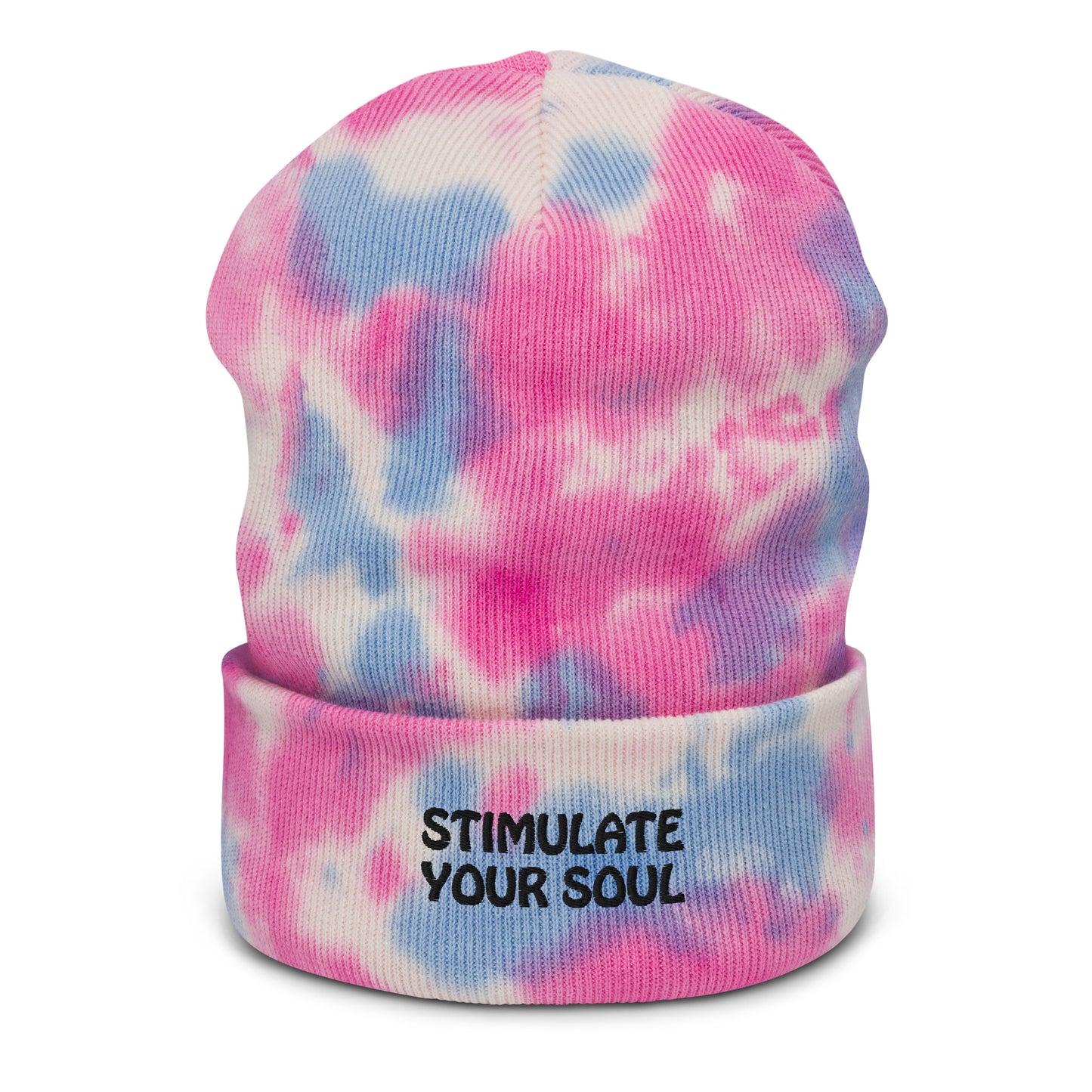 STIMULATE YOUR SOUL Energy Healing Tie-dye beanie