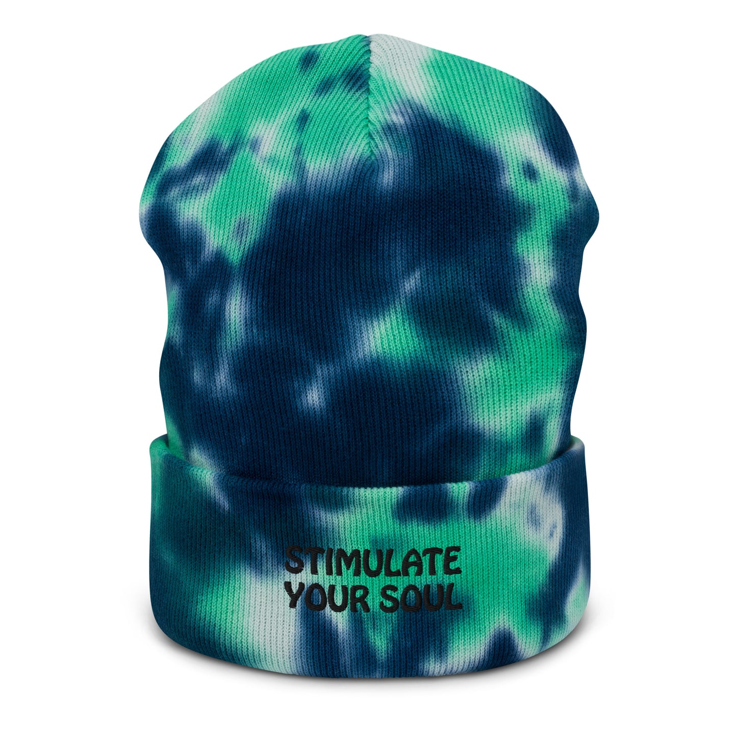 STIMULATE YOUR SOUL Energy Healing Tie-dye beanie