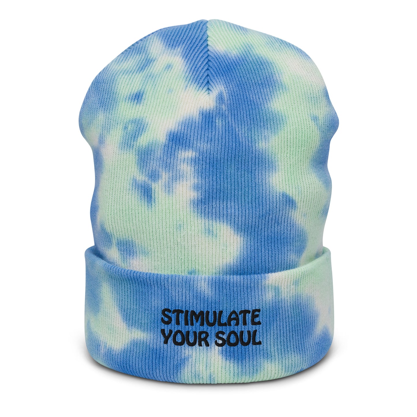 STIMULATE YOUR SOUL Energy Healing Tie-dye beanie