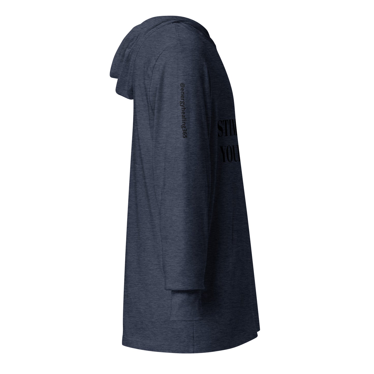 STIMULATE YOUR SOUL Energy Healing Hooded long-sleeve tee