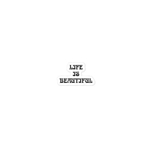 Life is Beautiful Energy Healing Bubble-free Sticker