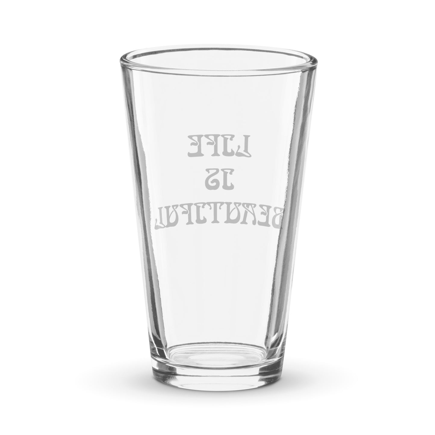 Life is Beautiful Energy Healing Shaker Pint Glass