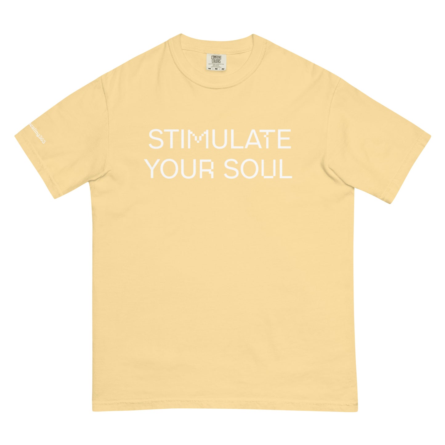 STIMULATE YOUR SOUL Energy Healing Unisex garment-dyed heavyweight t-shirt