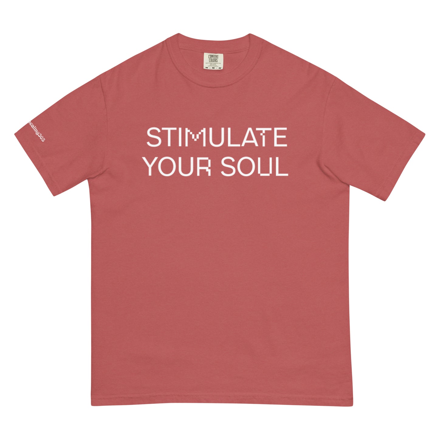 STIMULATE YOUR SOUL Energy Healing Unisex garment-dyed heavyweight t-shirt