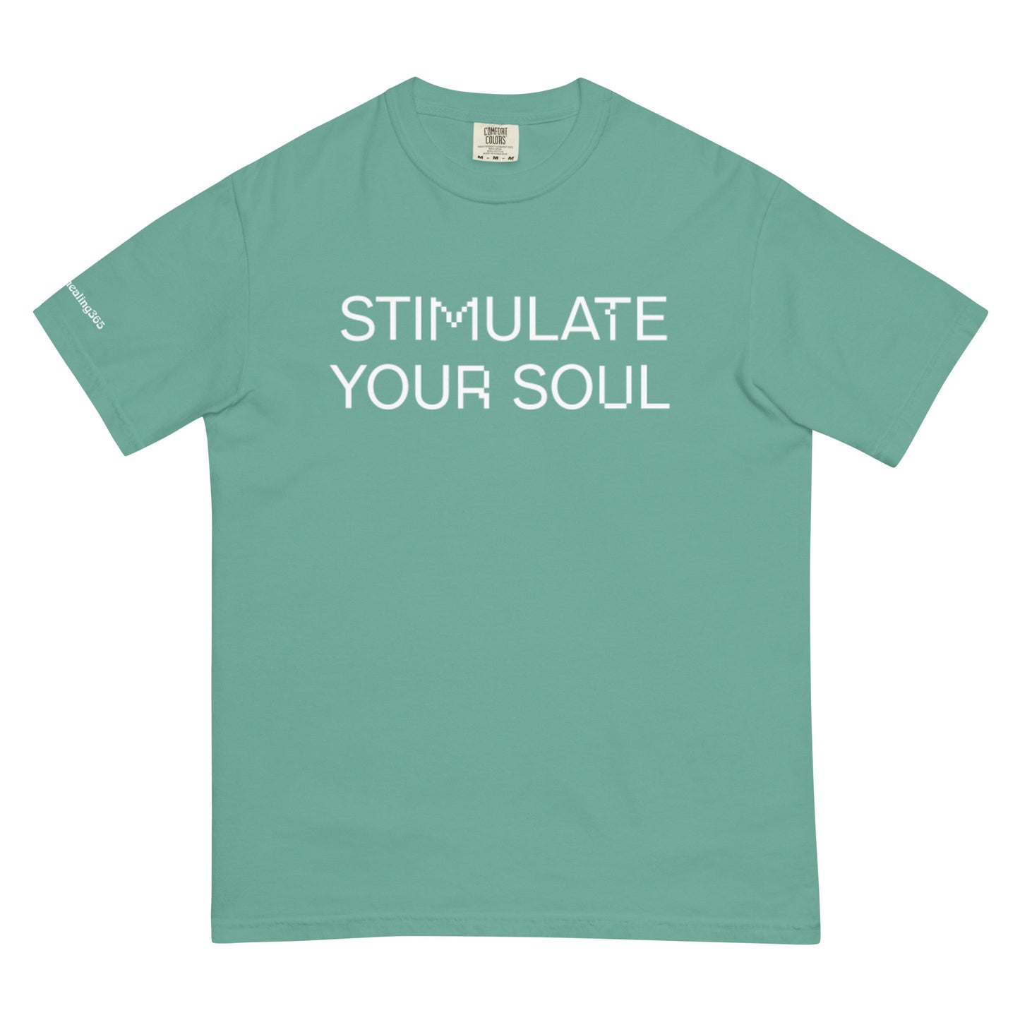 STIMULATE YOUR SOUL Energy Healing Unisex garment-dyed heavyweight t-shirt